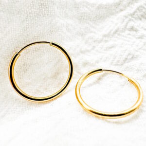 Candongas Hilo Grandes de Oro 18K