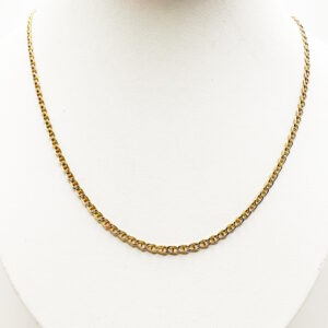 Cadena Plana Escalera de Oro 18K - 40 cm