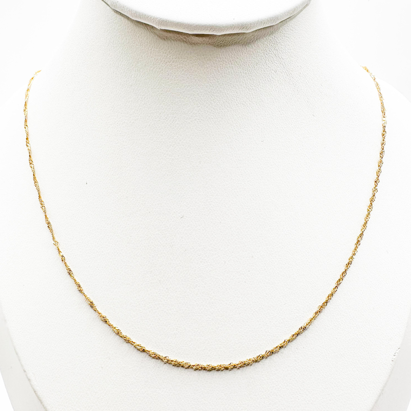 Cadena Singapore de Oro 18K - 60 cm