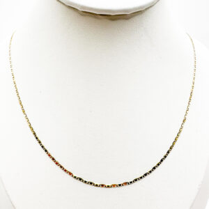 Cadena Plana de Oro 18K - 50 cm